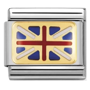 Nomination CLASSIC Gold Flags Great Britain Flag Charm 030234/06
