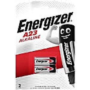 Energizer A23 Batteries E23A 8LR932 55mAh Alkaline 12V 2 Pieces