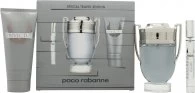 Paco Rabanne Invictus Gift Set 100ml Eau de Toilette + 100ml Shower Gel + 10ml Eau de Toilette
