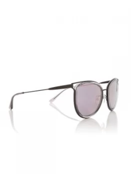 Michael Kors Black Grey MK1025 Round Sunglasses Black