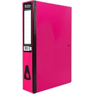 Pukka Brights Box Files Foolscap 75mm Pink Pack of 10