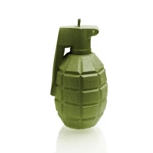 Olive Large Grenade Candle