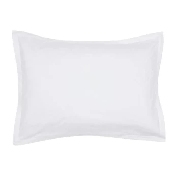 Murmur Calm Oxford Pillowcase - WHITE