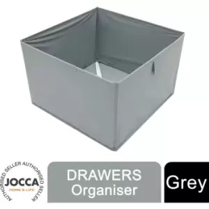 Drawers Large Capacity Sustainable Storage Organiser, Easy To Build, Grey - Jocca