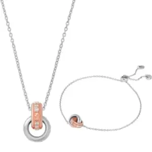 Ladies Michael Kors Brilliance Sterling Silver Jewellery Set