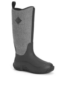 Muck Boots Hale Herringbone Wellington Boots - Black, Size 4, Women