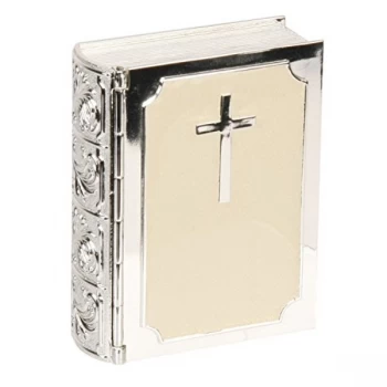 Silverplated Trinket Box - Bible