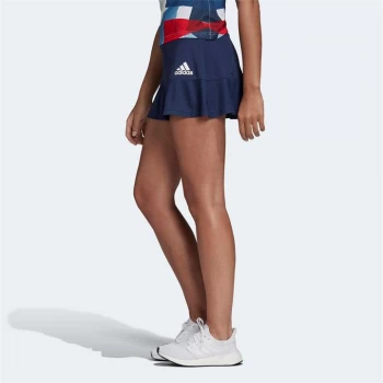 adidas Team GB Ladies Tennis Skort - Indigo/White
