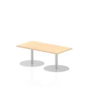 Italia 1200 x 600mm Poseur Rectangular Table Maple Top 475mm High Leg