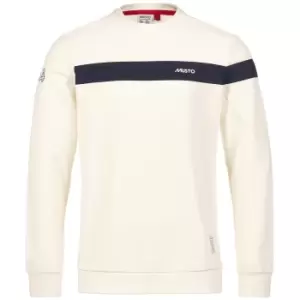 Musto Mens Musto 64 Crew Neck Organic Cotton Sweatshirt OFF White XL