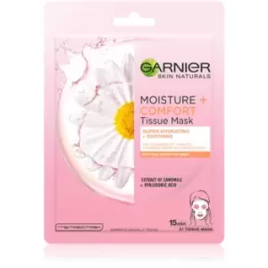 Garnier Skin Naturals Moisture+Comfort Super Hydrating Soothing Sheet Mask for Dry and Sensitive Skin 28 g
