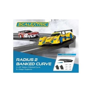 Banked Curve R2 45&deg; Scalextric Accessory Pack