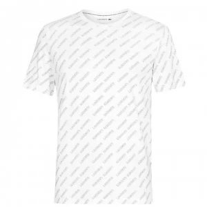 Lacoste All Over Print T-Shirt Mens - White AOP 522