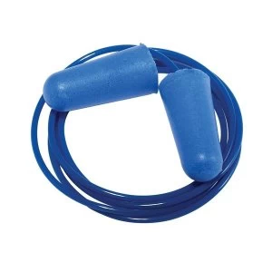 KeepSafe Corded Detectable Foam Earplugs Blue Pack of 200 Ref 254163