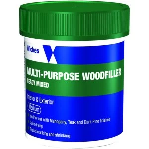 Wickes Ready Mixed Wood Filler - Medium 250g