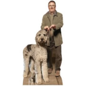 Friday Night Dinner Jim (Mark Heap) and Milson Dog Oversized Cardboard Cut Out