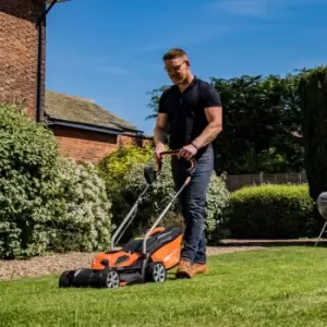 Yard Force 40V 32Cm Cordless Lawnmower & Cordless Grass Trimmer With One Lithium-ion Battery & Quick Charger
