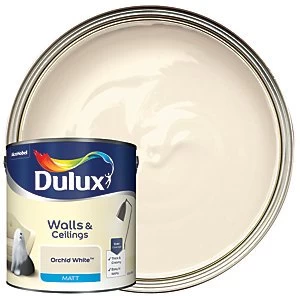Dulux Orchid White Matt Emulsion Paint 2.5L