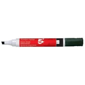 5 Star Office Drywipe Marker XyleneToluene free Chisel Tip 2 5mm Line Black Pack 12