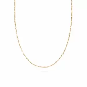 Daisy London Jewellery 18ct Gold Plated Sterling Silver Isla Tidal Twist Necklace 18Ct Gold Plate