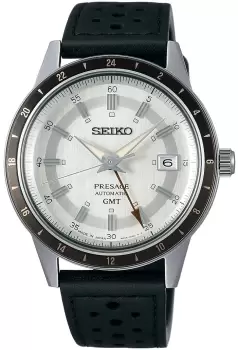 Seiko Presage Watch Style 60s Road Trip GMT Stone