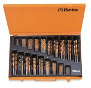 Beta Tools 414/C116 HSS-TiN Entirely Ground Twist Drill Comprehensive Set