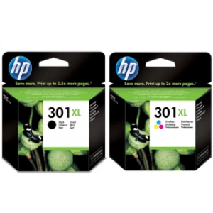HP 301XL Black and Tri Colour Ink Cartridge Pack