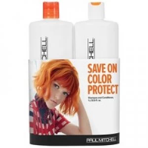 Paul Mitchell Colorcare Color Protect Daily Shampoo 1000ml and Conditioner 1000ml