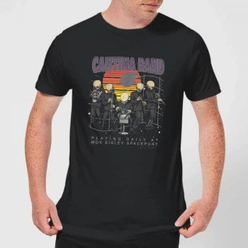 Star Wars Cantina Band At Spaceport Mens T-Shirt - Black - 3XL - Black