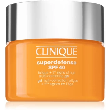 Clinique Superdefense SPF 40 Fatigue + 1st Signs of Age Multi Correcting Gel Moisturiser for First Signs of Ageing for All Skin Types SPF 40 30ml