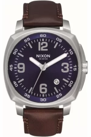 Mens Nixon The Charger Leather Watch A1077-1524