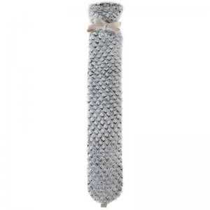 Aroma Home Grey Faux Fur 2L Long Hot Water Bottle