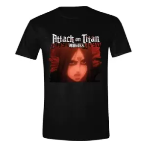 Attack on Titan T-Shirt Red Portrait Size L