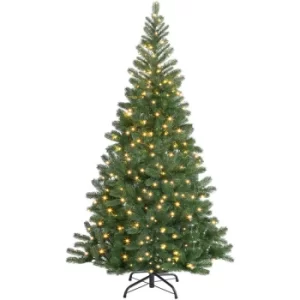 Christmas Tree Artificial Green White LED 140-180cm Xmas Decoration PVC Stand Included Pre-Lit Quality Christmas Tree 140cm