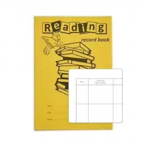 RHINO A5 Reading Record Book 40 Pages 20 Leaf Yellow Reading Record