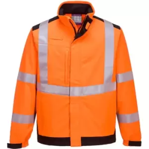 Modaflame Multi Norm Arc Flame and Heat Resistant Softshell Jacket Orange / Navy M
