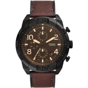 Fossil Bronson Chronograph Dark Brown Eco Leather Watch