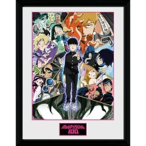 Mob Psycho 100 Collage Framed Collector Print