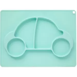 Blue Food Plate Baby Suction Plate Car Design Food Tray For Toddlers Suction Plate Baby Perfect For All Surfaces w32 x d24 x h2cm - Premier Housewares