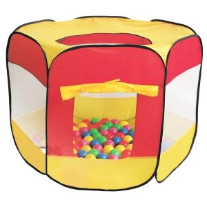 Charles Bentley Childrens Multi-coloured Play Tent With 200 Balls
