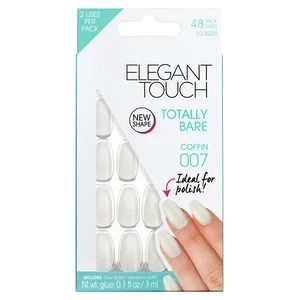 Elegant Touch Fake Nails Totally Bare Coffin 007