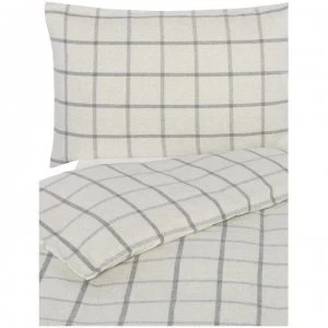 Gray and Willow Gray Ecoheather Flannel Duvet Set - Cream