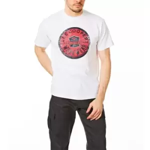 Lee Cooper Workwear Graphic T Shirt Mens - White