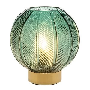 Edison LED Stripes Lamp Green