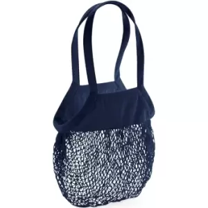 Westford Mill Mesh Tote Bag (One Size) (Navy)