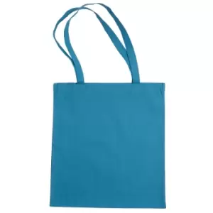 Jassz Bags "Beech" Cotton Large Handle Shopping Bag / Tote (One Size) (Mid Blue)