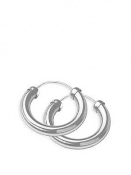The Love Silver Collection The Love Silver 18Mm Chunky Tube Hoops