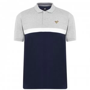 VOI Pescara Polo Shirt Mens - Grey/White/Navy