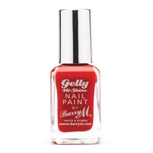Barry M Gelly Nail Paint Red Orange