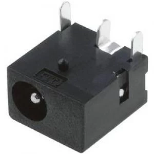 Low power connector Socket horizontal mount 4mm 1.3 mm